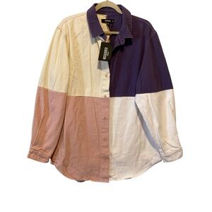Miss guided NEW size 6 oversized shirt